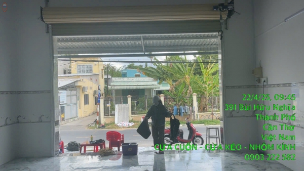 Cửa cuốn công nghệ Úc motor và đẩy tay  - Bùi Hữu Nghĩa, Cần Thơ