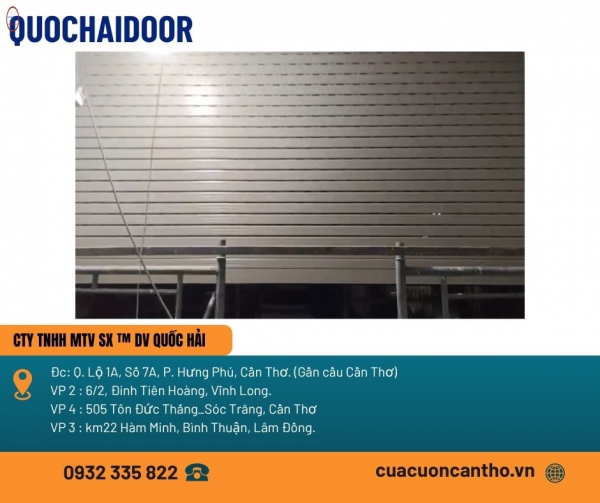 Cửa cuốn khe thoáng Công nghệ Đức tại Cần Thơ